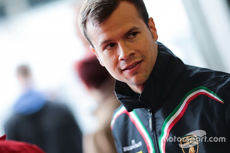 Patric Niederhauser au départ de l'ADAC GT Masters sur une Audi du HCB-Rutronik Racing