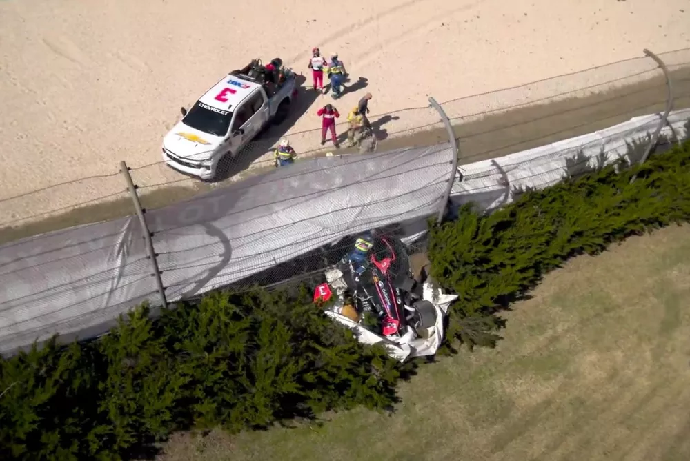L'accident de Scott McLaughlin &agrave; Barber