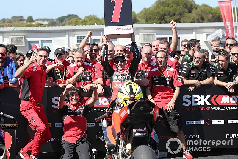 Bautista entusiasta del trionfo e della V4: “Grazie Ducati, questa moto è competitiva”