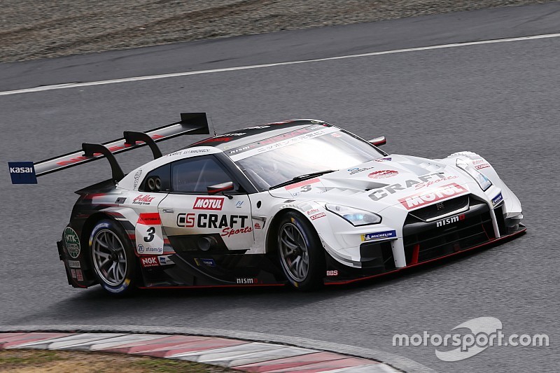 岡山テスト2日目午前|ウエット路面でCRAFTSPORTS MOTUL GT-Rがトップ、日産&ミシュラン勢が上位独占