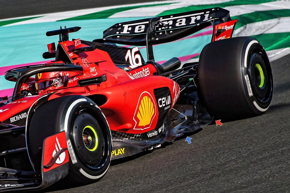 Ferrari SF-23 nuevo borde de suelo