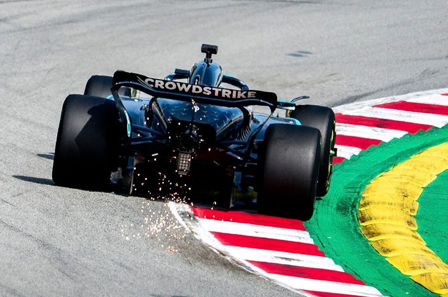 George Russell, Mercedes, Pirelli Barcelona test
