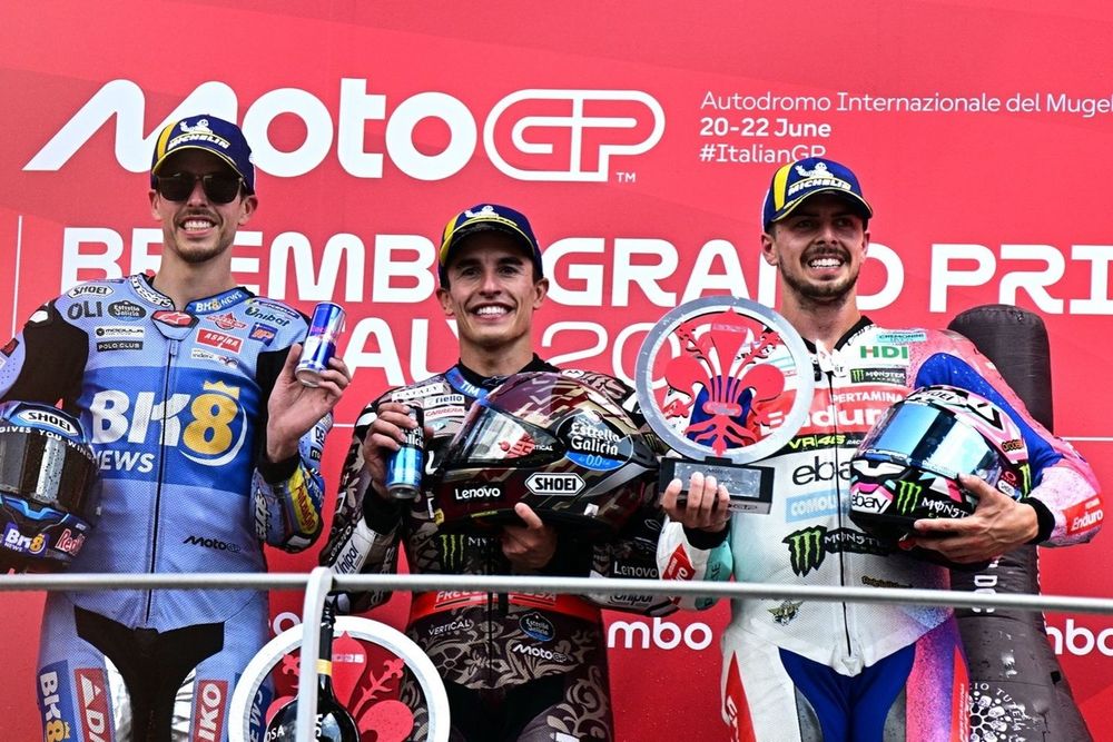 Fabio Di Giannantonio, VR46 Racing Team, Alex M&aacute;rquez, Gresini Racing, Marc M&aacute;rquez, Ducati Team