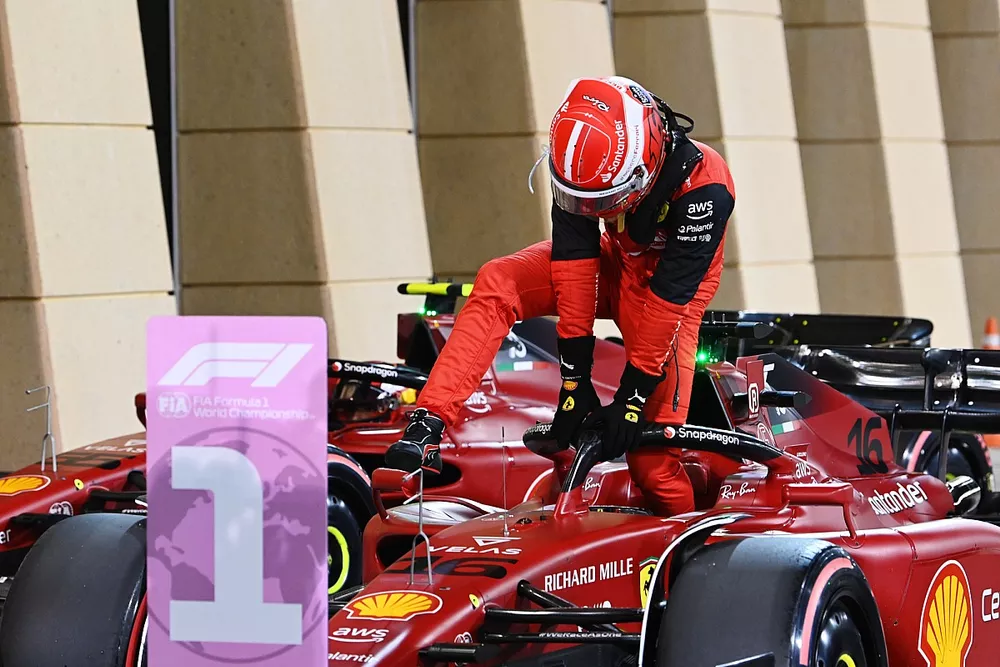 Pole man Charles Leclerc, Ferrari