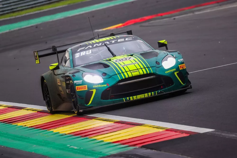 #7 Comtoyou Racing Aston Martin Vantage AMR GT3 EVO: Mattia Drudi, Nicki Thiim, Marco S&oslash;rensen 