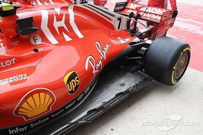 Ferrari SF71H floor detail