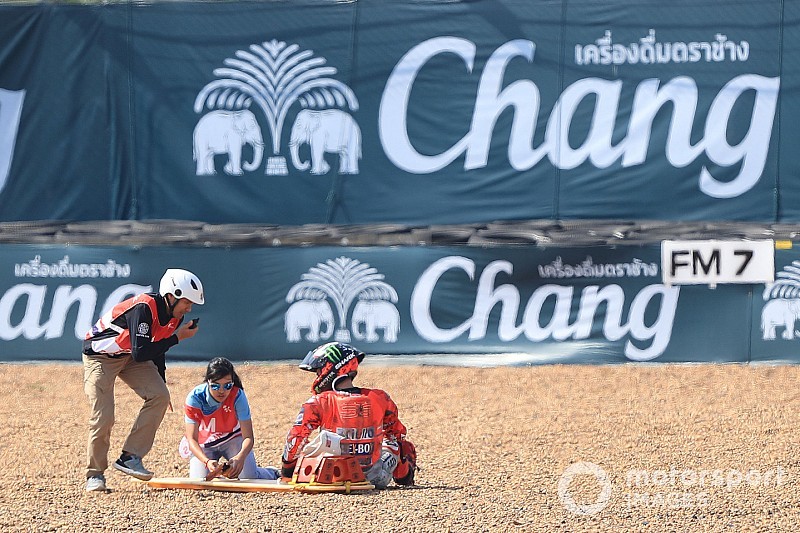 Espeluznante accidente de Jorge Lorenzo en Buriram