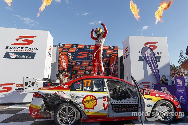 Newcastle Supercars: McLaughlin sacrifices win to seal title