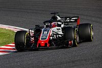 Fogo prejudica telemetria de Grosjean no Japão