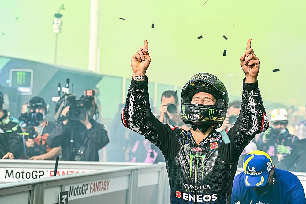 El campe&oacute;n del mundo Fabio Quartararo, Yamaha Factory Racing
