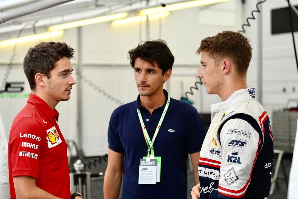 Charles Leclerc, Ferrari, Lorenzo Tolotta-Leclerc and Sauber Junior Team F4 racer Arthur Leclerc
