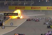 VIDEO: Grosjean queda envuelto en una bola de fuego en el GP de Bahréin