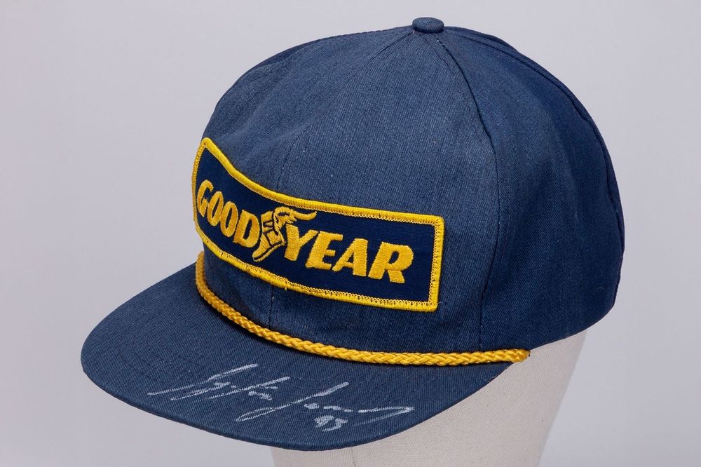 Ayrton Senna 1993 Marlboro McLaren Signed Goodyear 'Podium' Cap