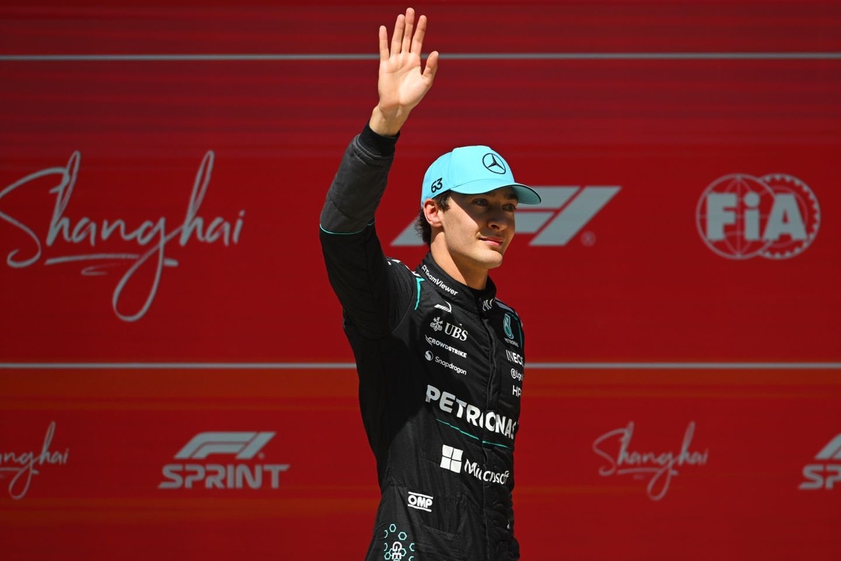 F1: Russell celebra vitória na sprint da China e admite "surpresa" com Hamilton