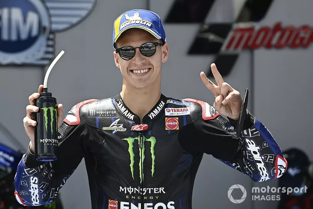 Pole sitter Fabio Quartararo, Yamaha Factory Racing