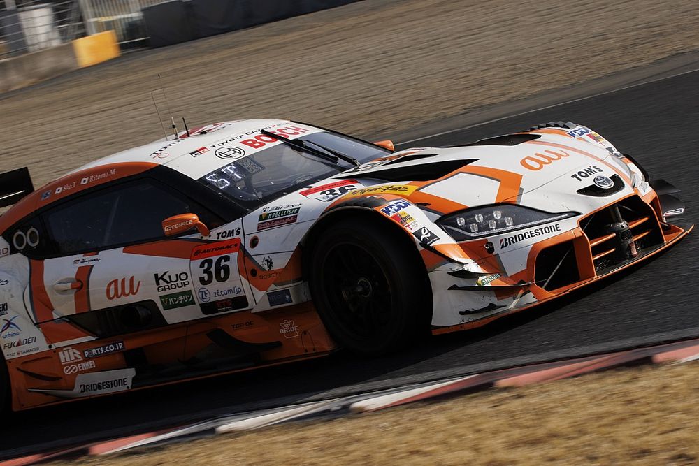 岡山公式テスト初日で下位に沈んだスープラ勢。36号車au TOM'S