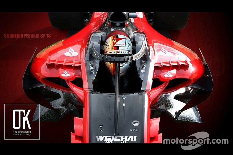 Diseño de concepto Halo Ferrari 2018
