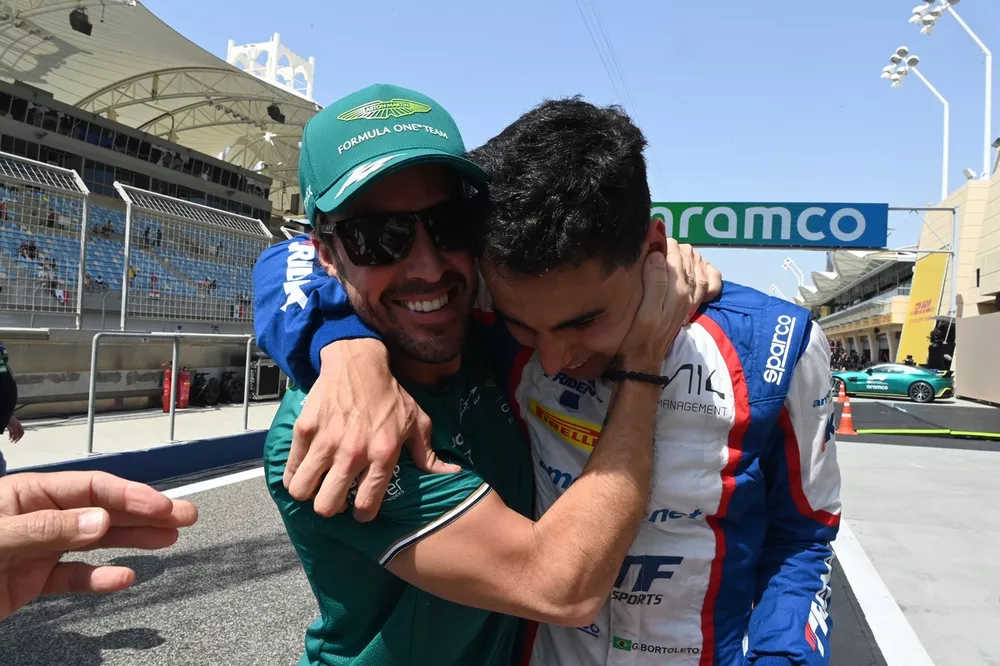 Fernando Alonso, Aston Martin F1 Team, Ganador de la carrera Gabriel Bortoleto, Trident