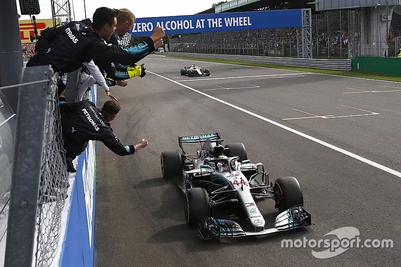 El ganador del GP de Italia 2018, Lewis Hamilton, Mercedes AMG F1 W09