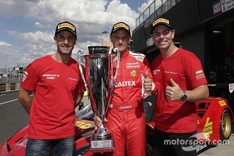 Polesitters #88 Maranello Motorsport, Ferrari 488 GT3: Toni Vilander, Craig Lowndes, Jamie Whincup