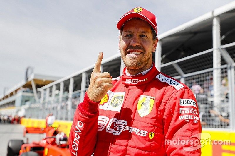 Pole Sitter Sebastian Vettel, Ferrari