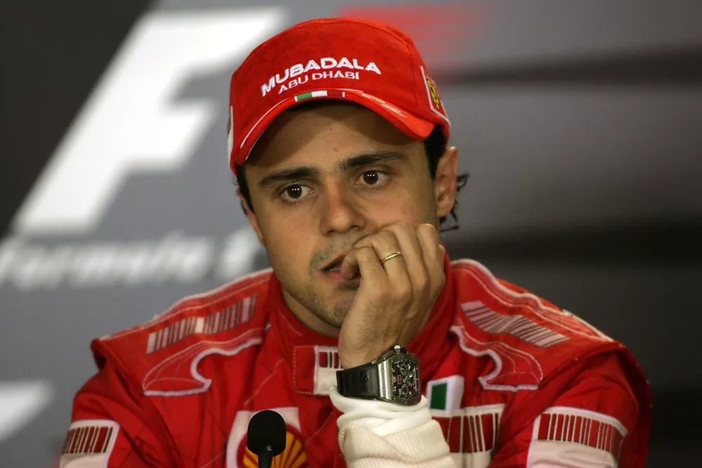 Felipe Massa, Ferrari in the post race FIA Press Conference
