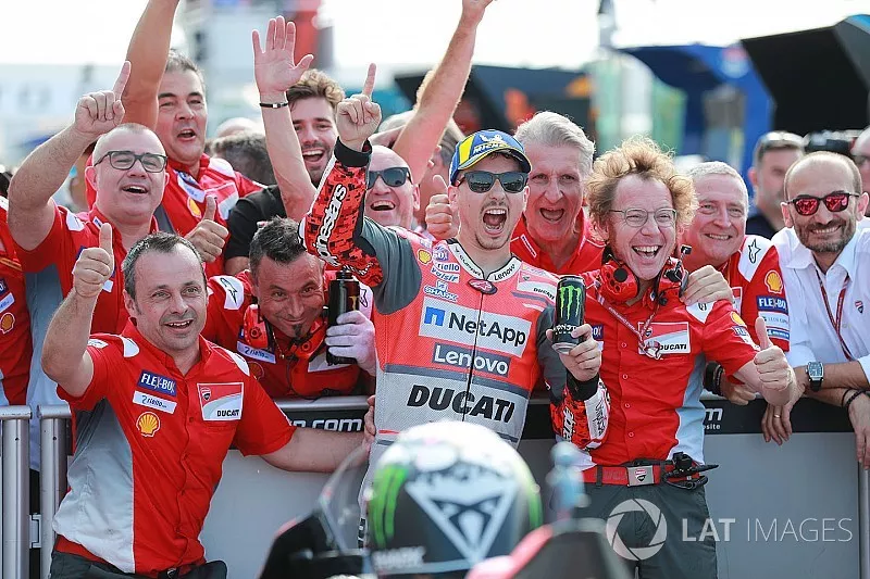 Ganador de la pole Jorge Lorenzo, Ducati Team