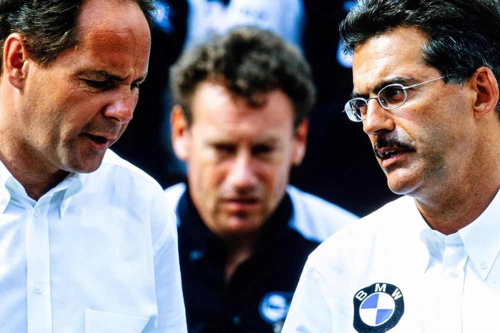 Gerhard Berger y el Dr. Mario Theissen