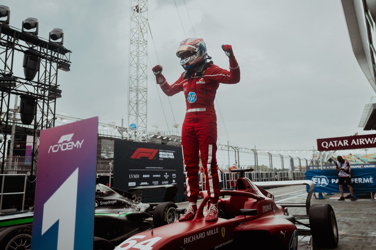 F1 Academy – Maya Weug, casi perfecta en Singapur, tendrá opciones de título 