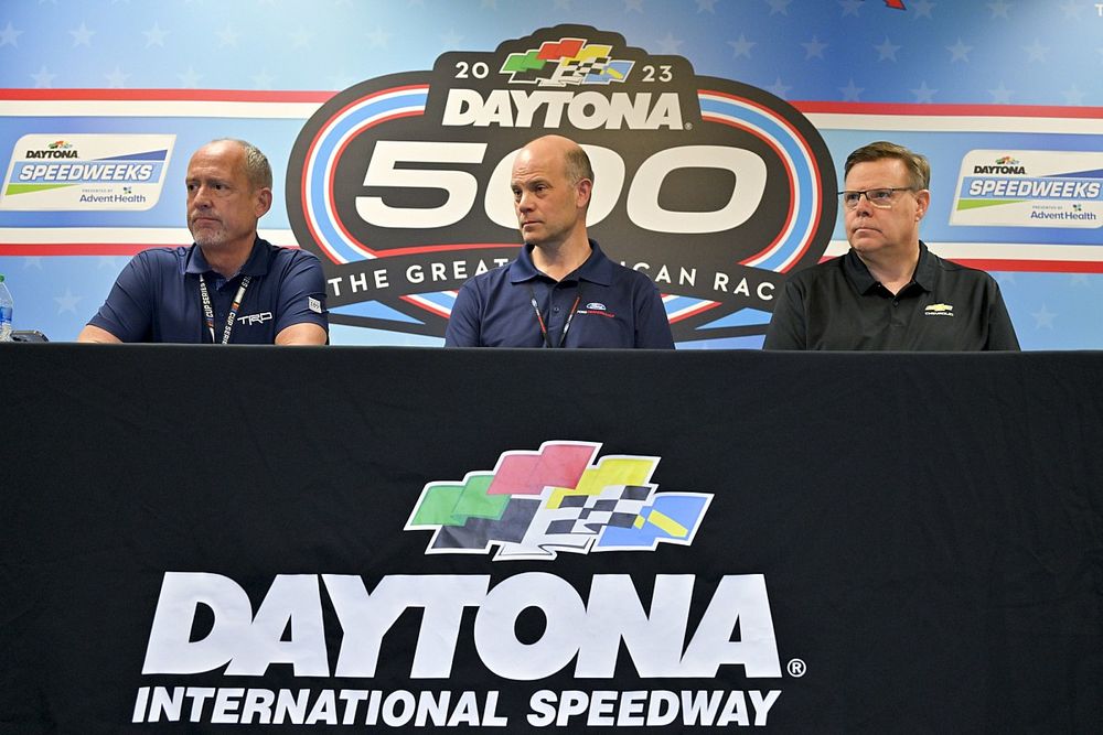 NASCAR OEM press conference: David Wilson, Toyota; Mark Rushbrook, Ford; Jim Campbell, Chevrolet