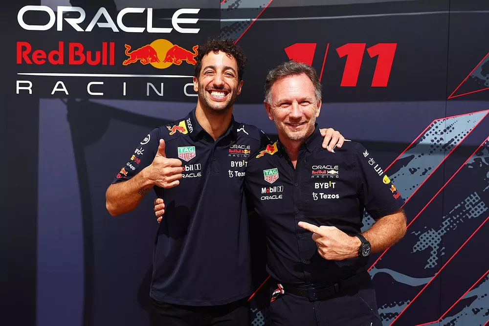 Daniel Ricciardo, Red Bull Racing, Christian Horner, Team Principal, Red Bull Racing