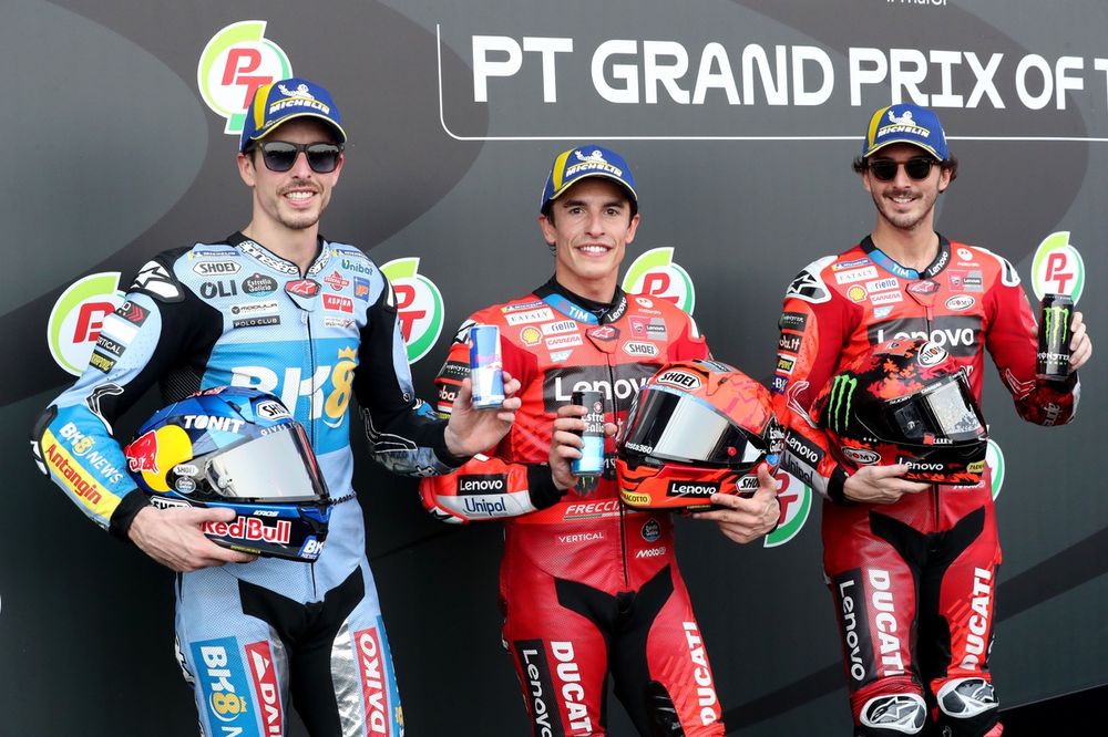 Alex Marquez, Gresini Racing, Marc Marquez, Ducati Team, Francesco Bagnaia, Ducati Team