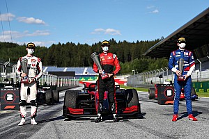 ポディウムはコース上。シャンパンファイトは実施。F1における新