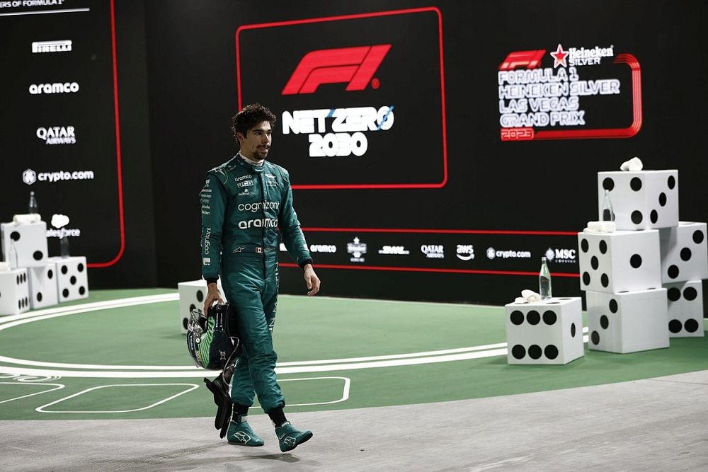 Lance Stroll, Aston Martin F1 Team, en Parc Ferme