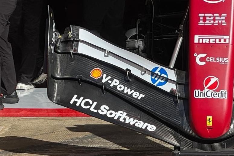 Dettaglio ala anteriore Ferrari SF-25