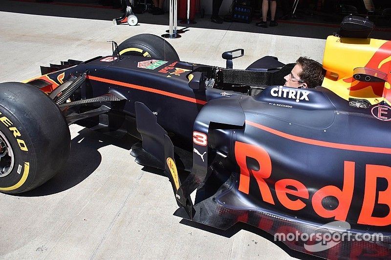 Detalle lateral del Red Bull Racing RB13