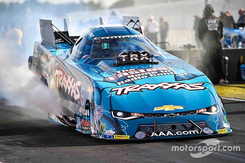c force wins funny car portion of nhra traxxas nitro shootout