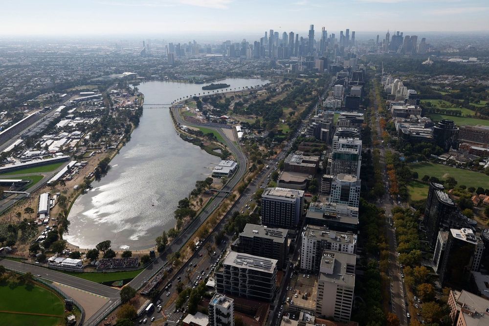 Bird's eye view of the Albert Park