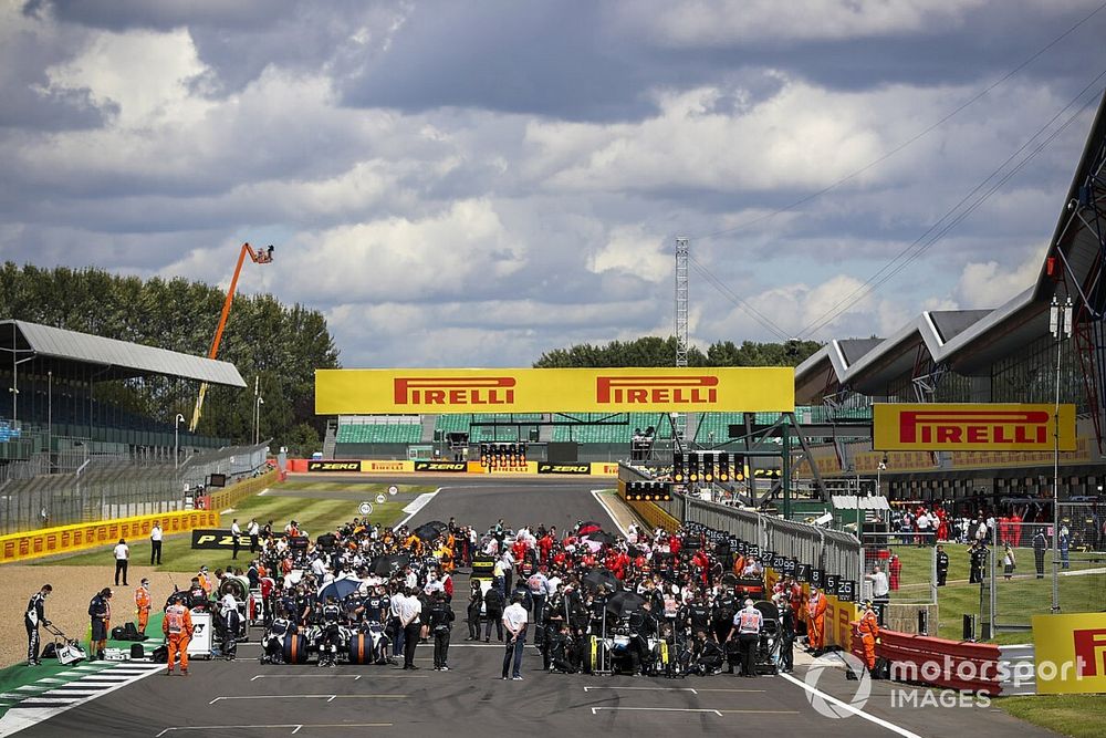 La parrilla previo a la carrera