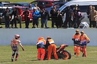 Márquez: "Iba como un palo sobre la moto y la caída no me gustó nada"