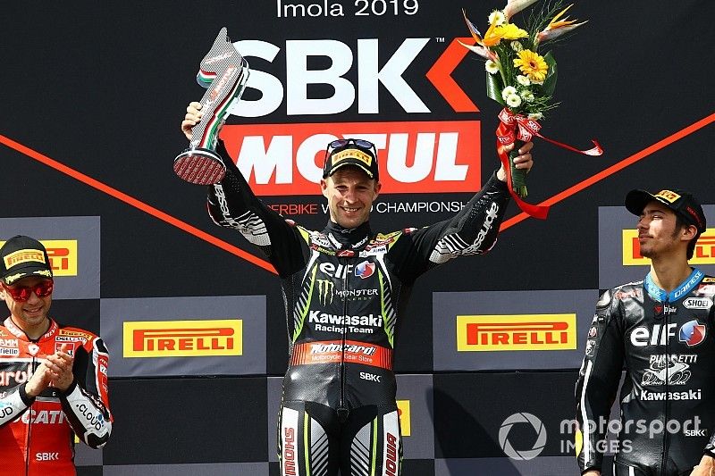 Podio: Ganador de la carrera Jonathan Rea, Kawasaki Racing Team