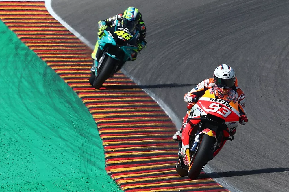 Marc M&aacute;rquez, Repsol Honda Team, Valentino Rossi, Petronas Yamaha SRT