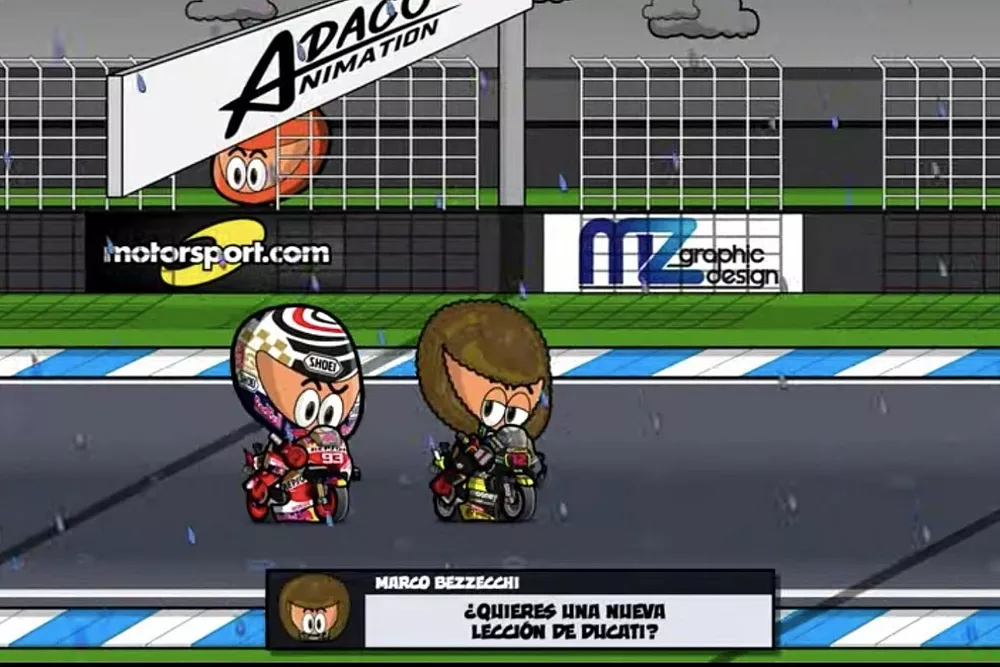 Marc Marquez y Marco Bezzecchi en Motegi, por MiniBikers
