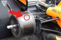 El agujero en el tambor de freno de McLaren que genera intriga en Red Bull