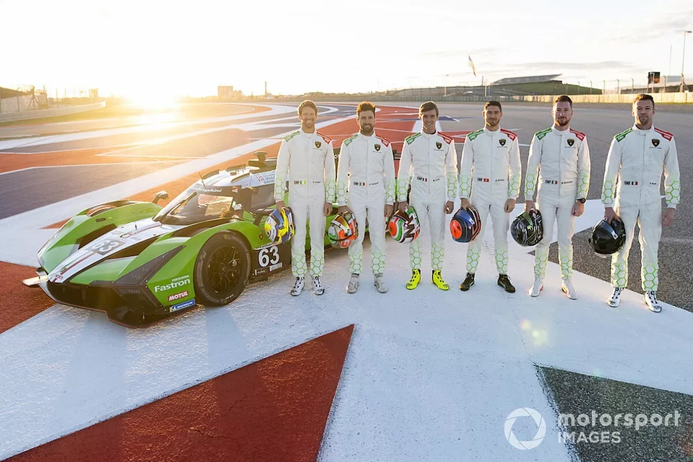 Mirko Bortolotti, Matteo Cairoli, Andrea Caldarelli, Romain Grosjean, Edoardo Mortara, Daniil Kvyat, Lamborghini Iron Lynx
