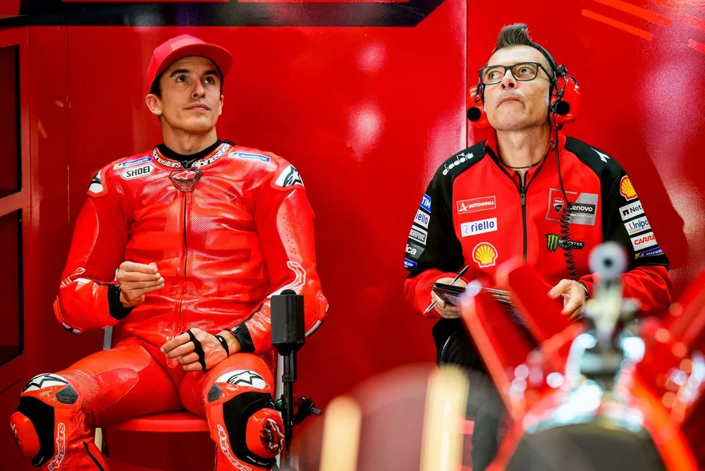 Marc Marquez, Ducati Team, Alberto Giribuola, Ducati Team