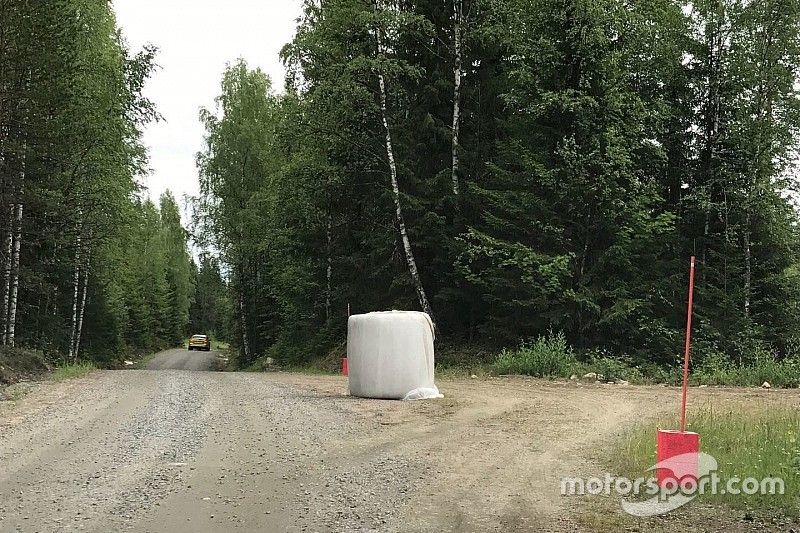 Chicane en el Rally de Finlandia