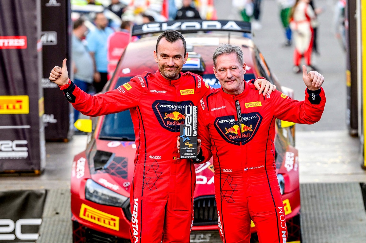 Jos Verstappen clinches Belgian Rally Championship title as son Max wins on GT3 debut