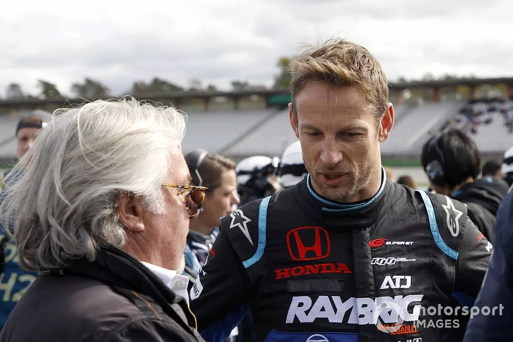 Keke Rosberg and Jenson Button, Team Kunimitsu Honda