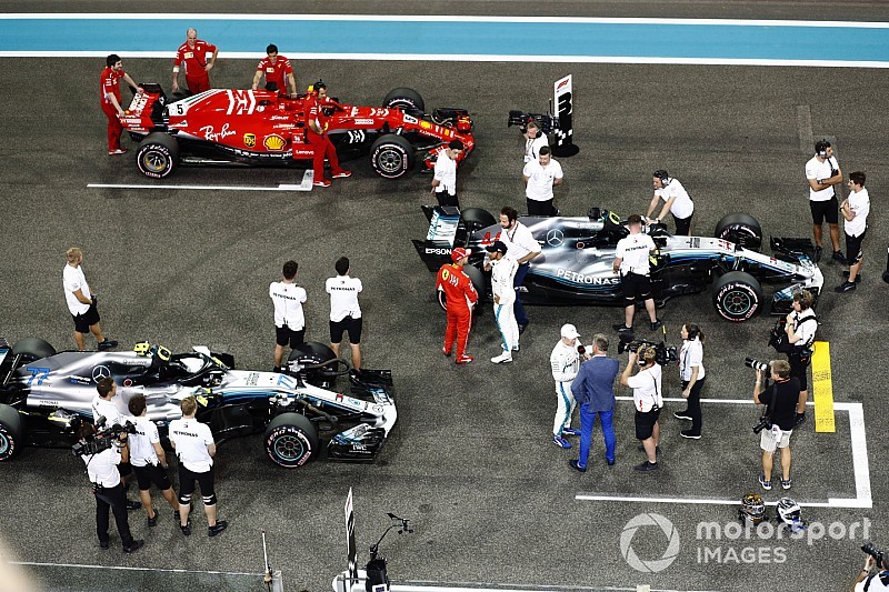 Overzicht: De gemiddelde startopstelling van het F1-seizoen 2018